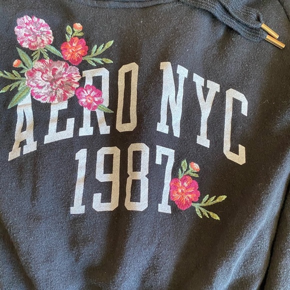 Aeropostale Aero NYC 1987 Cropped Sweatshirt - Picture 1 of 2